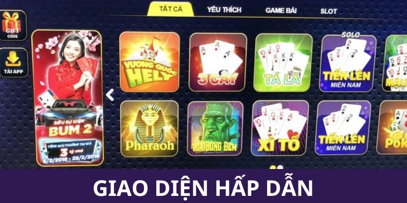 Giao diện khác với giao diện Iwin